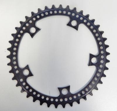 ALUMINIUM BLACK CHAINRING STRONGLIGHT 105 BIS - 42 - Plateau noir alu BCD 122