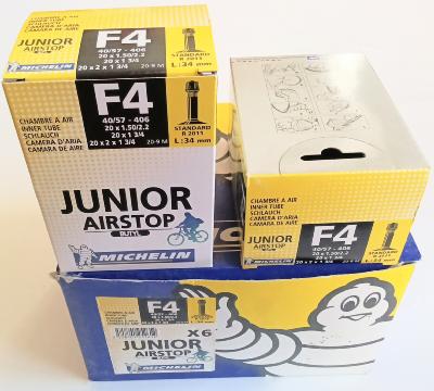 25 / 50 MICHELIN F4 20 x 1.50 / 2.20 INNER TUBS - Chambres à air 20x2.125 - 1 3/4 Standard