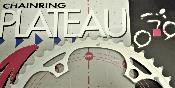 T.A ALUMINIUM CHAINRING - 46 - Plateau alu BCD 130