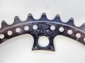 ALUMINIUM BLACK CHAINRING STRONGLIGHT 105 BIS - 42 - Plateau noir alu BCD 122