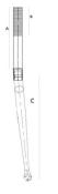 MBK MOTOBECANE CROWNLESS CR MO STEEL FORK  - GABEL  - Fourche 